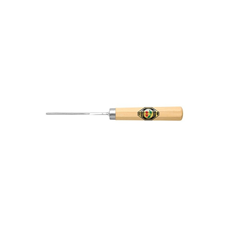 Cherrywood Notched Chisel with White Beechwood Handle Stitch 11 Upright