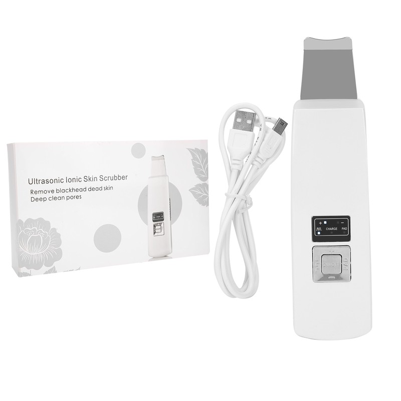 Rechargeable Ultrasonic Skin Scrubber Blackhead Removal Face Pore Cleaner Instrument