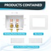 Seelink Washing Machine Outlet Box, Double Drains, 1/2 Inch Pex