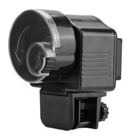 Automatic Plastic Black Fish Tank Feeder, Fish Feeder Machine, with Timer for Aquarium Fish Tank Manual Feeding Machine