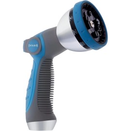 INNAV8 Garden Hose Nozzle Sprayer Heavy Duty - Features 10 Spray Patterns, THUMB