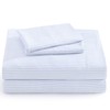 Casa Platino Bed Linen Set, Twin XL, Blue Stripes -