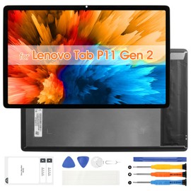 visualización LCD para Lenovo Tab P11 Gen 2/P11 2022 reemplazo de visualización TB350FU TB350XU TB350 visualización LCD táctil digitalizador conjunto con herramientas de reparación (negro, 11.5