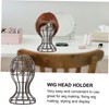Healeved 2Pcs Plastic Wig Stand Holder for Displaying Wigs Travel-Friendly