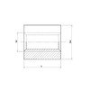 Trapezoidal Thread Nut EVKM 12 x 3 Right Steel Square