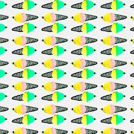 GRAPHICS & MORE Ice Cream Cones Pattern Gift Wrap Wrapping Paper Rolls