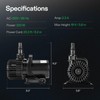 VIVOSUN 4500 GPH Submersible Water Pump, 220W Pond Pump, Ultra