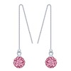 MicLee Women's 925 Sterling Silver Drop Earrings, Cubic Zirconia Crystal