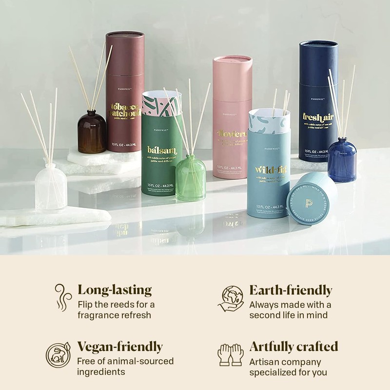 Paddywax Petite Collection Scented Oil Reed Diffuser, Mini - 1.5-Ounce,