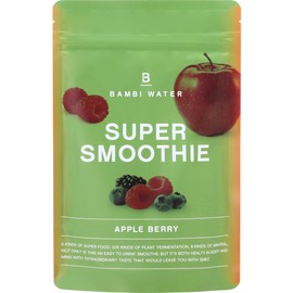 Bambiwater Smoothie Diet Powder Replacement, 6 Pieces of Domestic Additives, Approx. 33 Servings, Enzymes, Apple Berry, 7.1 oz (200 g), Superfood, Dietary Fiber, Low Calorie