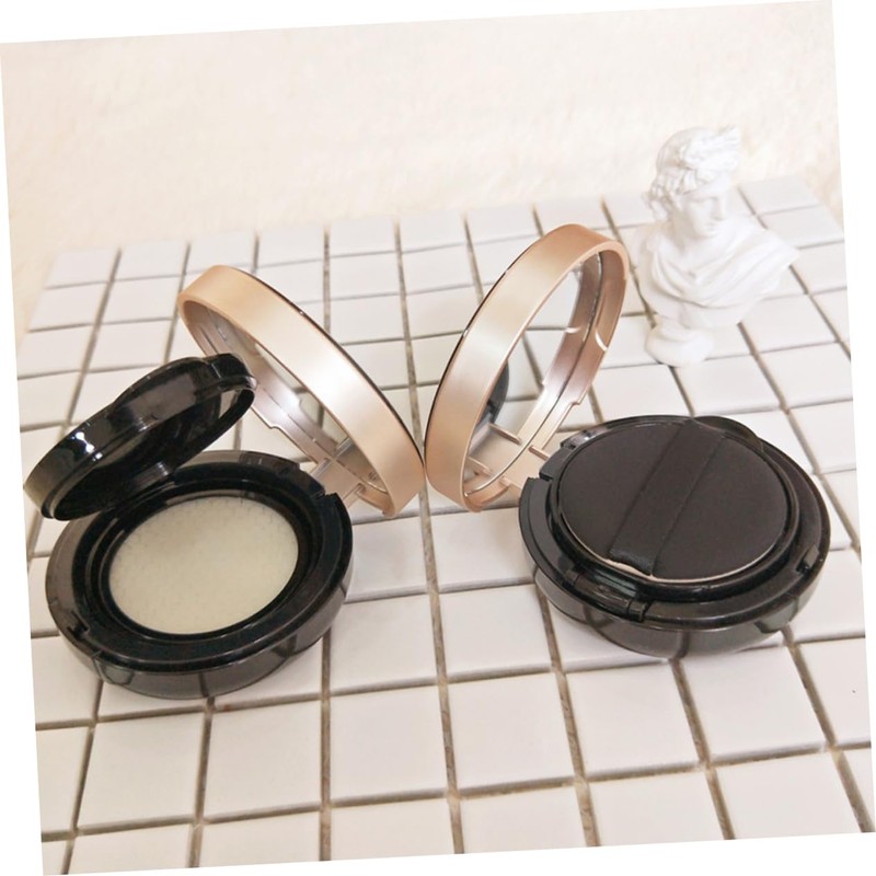 Baluue Makeup Container Puff Black Empty Cream Case Diy Foundation
