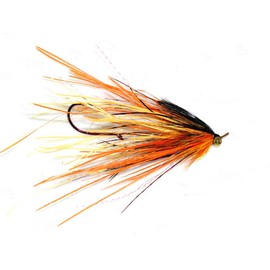 Aqua Flies Stu's Ostrich Mini Intruder (Golden Orange)