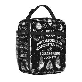 GVGOAGL Ouija Board Skull Astrology Insulated Lunch Bag Reusable Cooler Lunch Box Portable Leakproof Thermal Container Tote Bags for Girls Boys School Travel