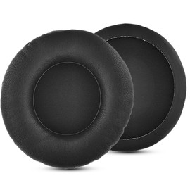 ACCIUK Replacement Ear Pads, Compatible with Pioneer HDJ-X5 HDJ-X7 HDJ-X10 Headphones. Soft Protein Leather and high-Density Memory Foam, one Pair of Headphone Replacement Ear Pads (Black)