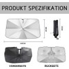 ZDQC Parasol para Parabrisas Delantero, 145 x 84 cm, Parasol