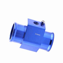 Universal Metal Car Water Temperature Sensor Adapter Blue for Most Vehicles (34mm)