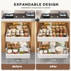 Seinloes 2 Pack Pull Out Cabinet Organizers 21"Deep with Raising