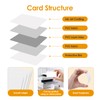 100 Pack - ZSZ Blank PVC Cards With Enhanced Ink