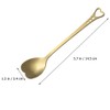 Alipis Heart Shaped Coffee Spoon Stainless Steel Dessert Spoon Long