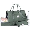 Pakembl Gym Bag Womens Mens with Shoes Compartment and Wet