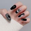 Checkerboard handmade nail tips / 체크보드 수제네일팁