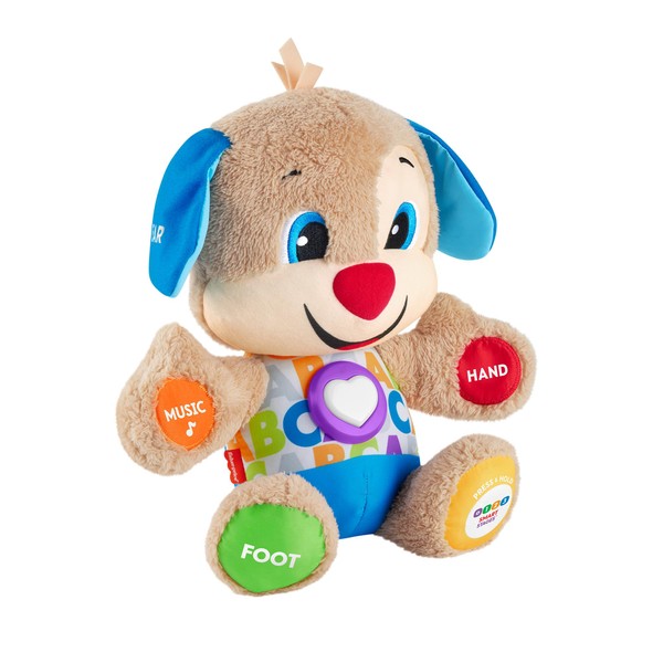 Fisher-Price Laugh & Learn Smart Stages Puppy , Interactive Baby Toys 6 to 36 Months , Educational Toys for 1 Year Old Girls and Boys with Music and Lights , Sound Toys , UK English Version, FPM43