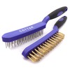 COTTAM Wire Brushes Set | Brass & Stainless Steel Wire