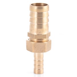 Brass Fitting Hose Barb Tail Reducer Reducing Plug Connector (10-16mm)