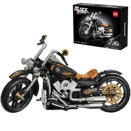 KeKeDuo Motorcycle Model Building Block Kit Motorbike Building Set, 445 Pieces Superbike Construction Toy Vehicle Gift for Adults and Kids, Compatible with Major Brands