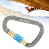 XINDA Climbing Carabiner Safety Buckle Quick Hanging D‑Type Screw Main
