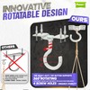 [Upgraded] 200LBS 8Pcs Rotatable Ceiling Hooks with 4 Screw Points