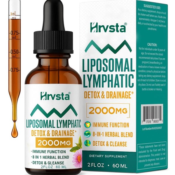 Liposomal Lymphatic Drainage Drops – Immune & Lymph Support, Detox