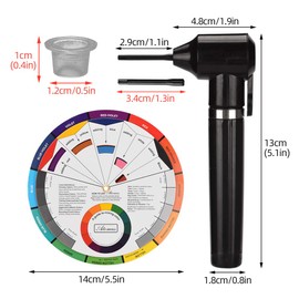 Tattoo Ink Mixer Machine Kit,ATOMUS Black Electric Tattoo Pigment Agitator Mixing Machine 100pcs Mixing Stick 100pcs Tattoo Ink Cup 1pc Mini Color Wheel Tattoo Permanent Makeup Drawing Painting