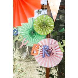 Folat 62832 Letter Garland Happy Birthday Eco Party 2 Metres Multi-Coloured