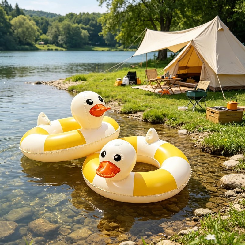 2PCS 35IN Pool Swim Ring Inflatable Pool Floats Water Fun