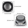 ACEIRMC 4PCS 2" 4Ohm 3W DIY Small Full Range Audio