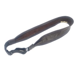 Wardani, 1" Wide, Lambskin, leather headband, adjustable elastic soft and comfortable made in USA from Italian lambskin (Brown)