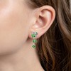 Dreamboat St Patricks Day Earrings for Women Four Leaf Clover