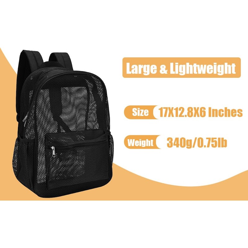 Oraben Duty Mesh Backpacks for Adults,School Backpack Mesh Bookbag for