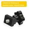 Sydien T Slot Nuts 10pcs, M8 Threads Black Oxide Finish