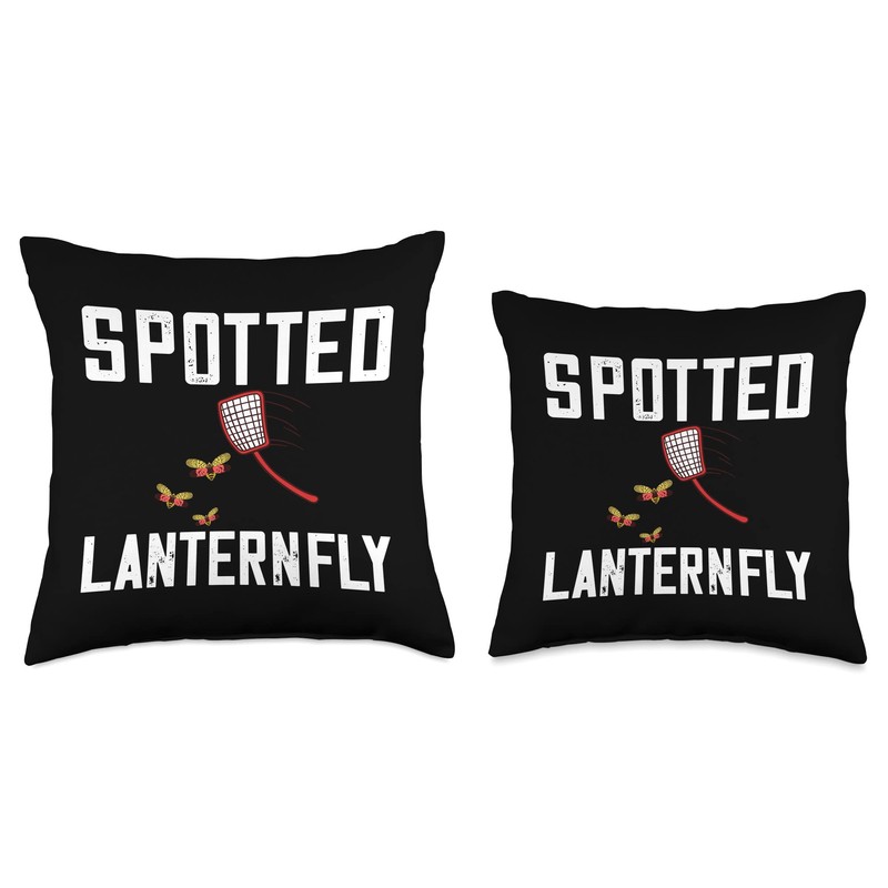 Spotted Lanternfly Trap Insect Spray Lantern Fly Throw Pillow