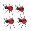 4Pcs Ladybug Wall Decoration Iron Ladybug with Black Spots Ladybug