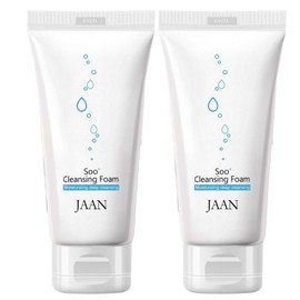 vurfoo JAAN 2PCS Pore Deep Cleansing Korean Face Wash for Women, 5 Natural Ingredients Foaming Facial Cleanser, Hydrating & Moisturizing, Makeup & Blackhead Remover, 5.07fl.oz/150ml*2