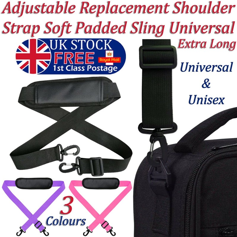 Adjustable Padded Shoulder Bag Strap Belt Laptop Briefcase Handbag Travel