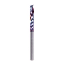 SpeTool Aluminium Milling Cutter 6 mm Shaft Single Cutter Solid Carbide Milling Cutter Aluminium 32 mm Cutting Length Carbide End Mill with TAC Coating CNC Milling Wood Cutter for Router for Aluminium