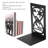 4Pcs Metal Book Ends Orderly Storage Arbitrary Adjustment Smoother Edges