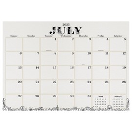 TF Publishing July 2025 - June 2026 Floral Medium Desk Pad Monthly Blotter Calendar