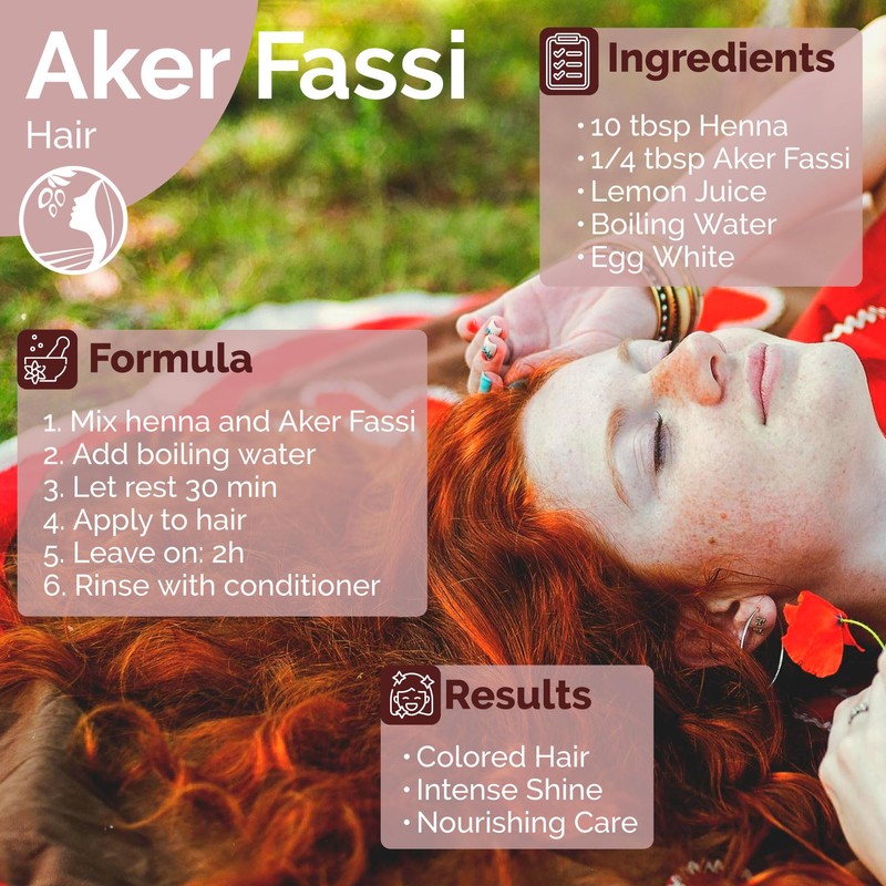 Fatima's Garden Natural Aker Fassi Powder with Pomegranate Bark -