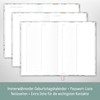 Address Book A6+ for Notes & Passwords "Gold Leaf"