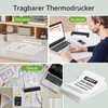 200 Sheets Thermal Paper A4 Foldable for Portable Printer, Compatible